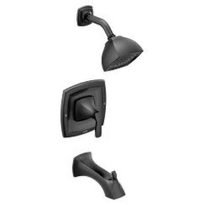 Moen Matte black Posi-Temp(R) tub/shower by Moen