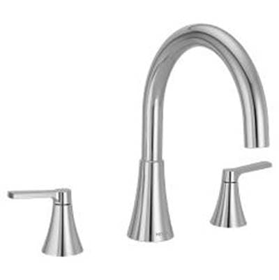 Moen Chrome two-handle roman tub faucet