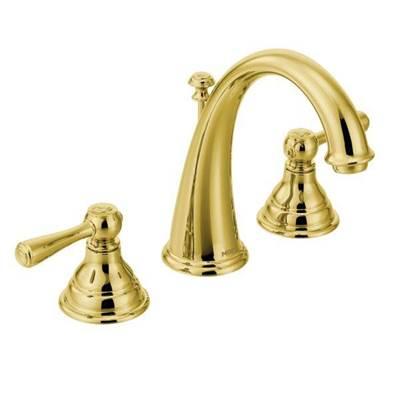 Moen Polished brass two-handle bathroom faucet by Moen