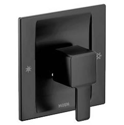 Matte black Posi-Temp(R) valve trim by Moen