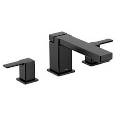Moen Matte black two-handle roman tub faucet by Moen