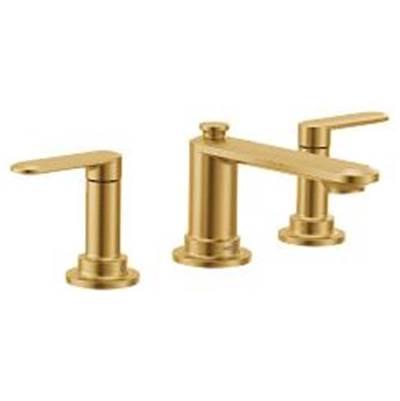 Moen Brushed gold two-handle bathroom faucet by Moen