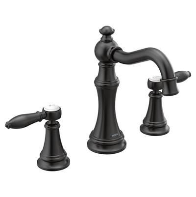 Moen Weymouth Ws Lav Lever Bl - Matte Black by Moen