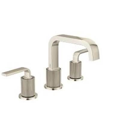 Moen Brushed Nickel/Polished Nicke Two-Handle Bathroom Faucet - Brushed Nickel With Polished Nicke by Moen