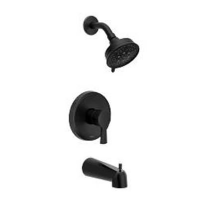 Matte black M-CORE 2 series tub/shower by Moen