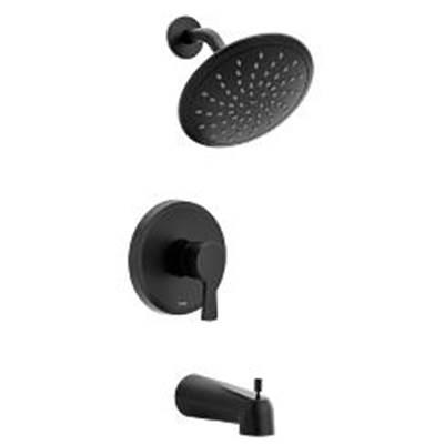 Matte black M-CORE 2 series tub/shower by Moen