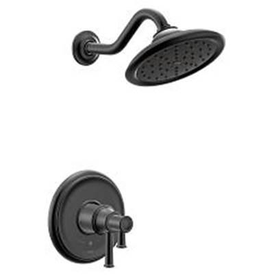 Belfield Matte black M-CORE 4-Series shower only by Moen