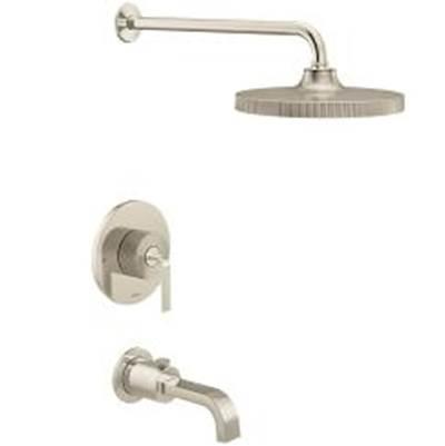Brushed Nickel/Polished Nicke M-Core 2 Series Tub/Shower - Brushed Nickel With Polished Nicke by Moen