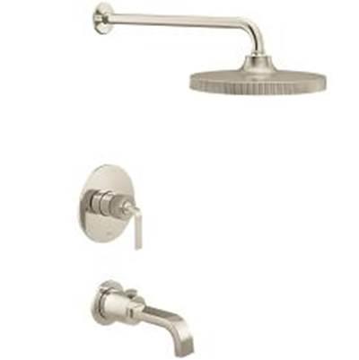 Brushed Nickel/Polished Nicke M-Core 3 Series Tub/Shower - Brushed Nickel With Polished Nicke