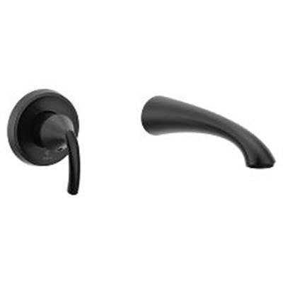 Moen Glyde 1H Wall Mount Tub Filler, Matte Black by Moen