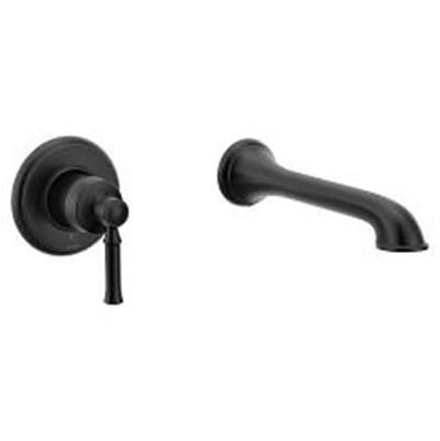 Moen Dartmoor 1H Wall Mount Tub Filler, Matte Black by Moen