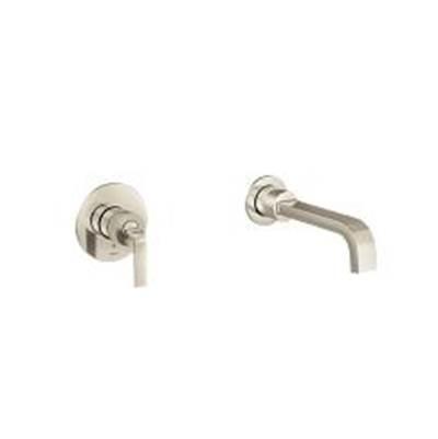 Moen Brushed Nickel/Polished Nicke One-Handle Tub Filler - Brushed Nickel With Polished Nicke by Moen