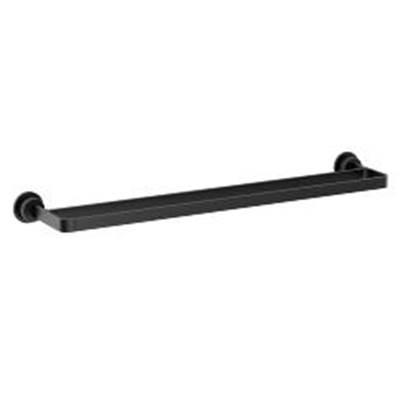 Moen Cambium 24'' Double Towel Bar, Bl - Matte Black by Moen
