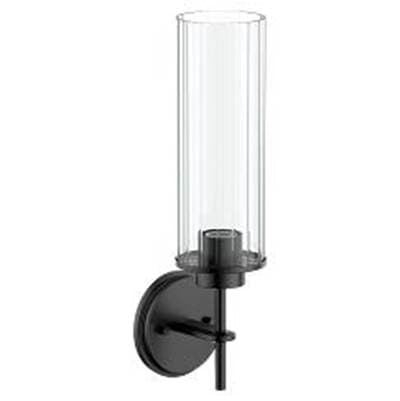 Moen Matte Black One Globe Bath Light