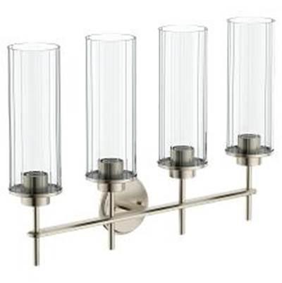 Moen Brushed Nickel Four Globe Bath Light by Moen