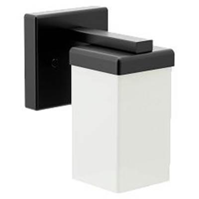 Moen Matte Black One Globe Bath Light by Moen