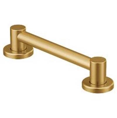 Brushed Gold 12'' Designer Grab Bar by Moen