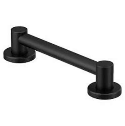 Moen Matte Black 12'' Designer Grab Bar by Moen