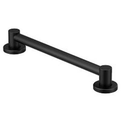 Moen Matte Black 18'' Designer Grab Bar by Moen
