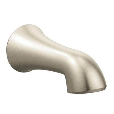 Moen Wynford Replacement Tub Non-Diverter Spout 1/2-Inch Slip Fit Connection, Brushed Nickel by Moen