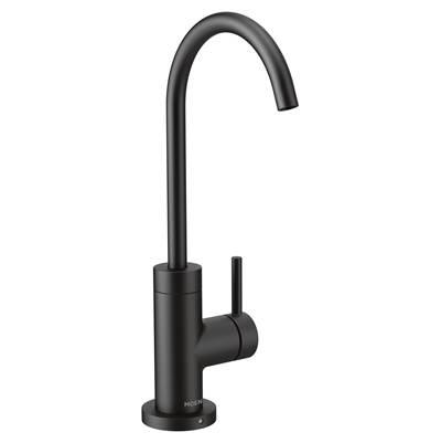 Moen Sip Modern Cold Water Kitchen Beverage Faucet with Optional Filtration System - Matte Black