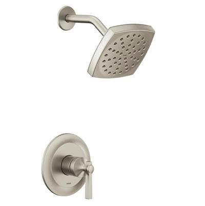 Moen Flara M-CORE 2-Series Eco Performance 1-Handle Shower Trim Kit in Brushed Nickel (Valve Sold Separately) by Moen