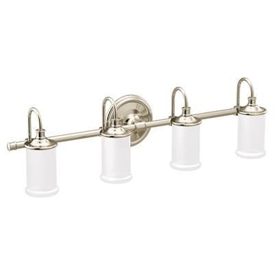Moen Polished Nickel Four Globe Bath Light by Moen