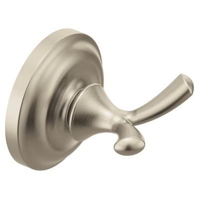 Moen Brushed Nickel Double Robe Hook by Moen