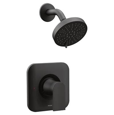 Moen Genta LX Posi-Temp Pressure Balancing Eco-Performance Modern Shower Only Trim, Valve Required, Matte Black by Moen