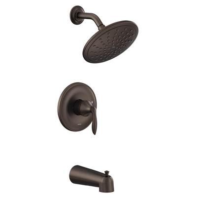 Eva M-CORE 2-Series Eco Performance 1-Handle Tub and Shower Trim Kit in Oil Rubbed Bronze (Valve Sold Separately) by Moen
