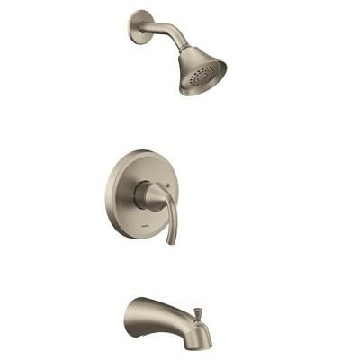 Glyde M-CORE 2-Series Eco Performance 1-Handle Tub and Shower Trim Kit in Brushed Nickel (Valve Sold Separately)