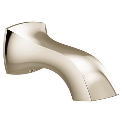 Moen Voss Replacement Tub Non-Diverter Spout 1/2-Inch Slip Fit Connection, Polished Nickel by Moen