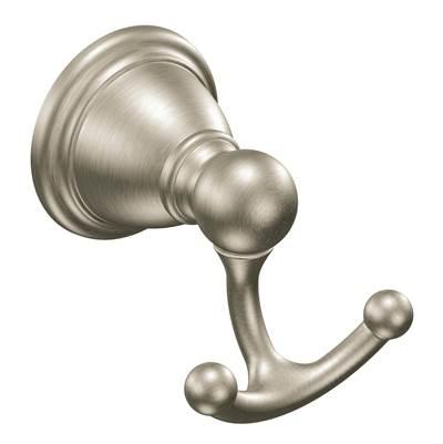 Moen Brushed Nickel Double Robe Hook by Moen