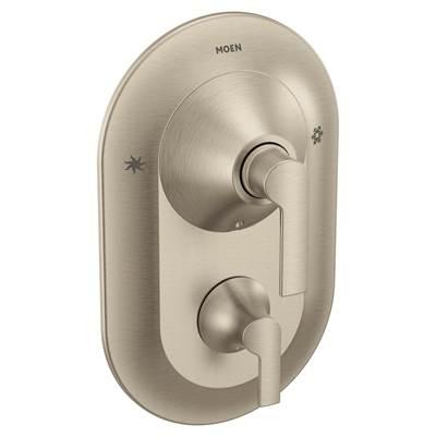 Doux Posi-Temp with Built-in 3-Function Transfer Valve Trim Kit, Valve Required, Brushed Nickel by Moen
