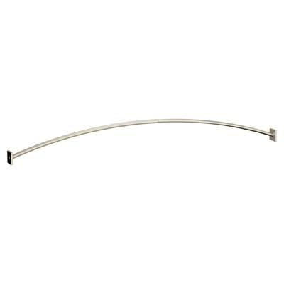 Moen Brushed Nickel Adjustable Curved Shower Rod by Moen