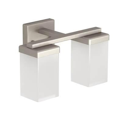 Moen Brushed Nickel Two Globe Bath Light by Moen