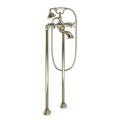 Moen Weymouth 2-Handle Wall Mount Roman Tub Filler Trim Kit in Brushed Nickel (Valve Sold Separately) by Moen