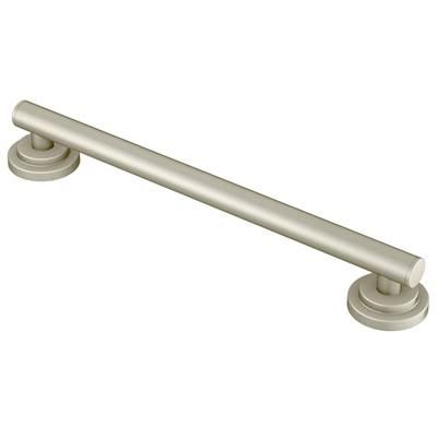Brushed Nickel 12'' Designer Grab Bar by Moen