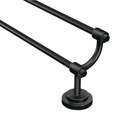 Moen Matte Black Double Towel Bar by Moen
