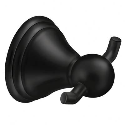 Moen Matte Black Double Robe Hook by Moen