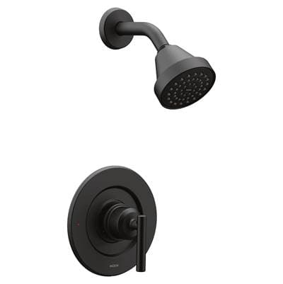 Moen Gibson Posi-Temp Pressure Balancing Eco-Performance Modern Shower Only Trim, Valve Required, Matte Black