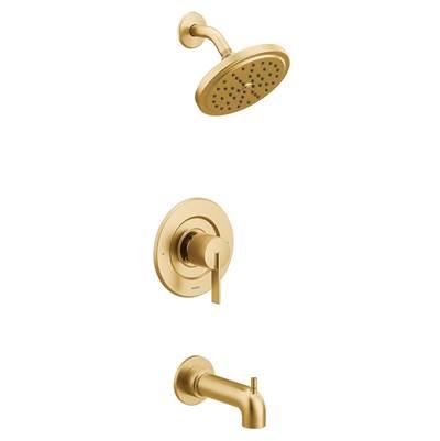 Moen Cia Posi-Temp Eco-Performance 1-Handle Tub and Shower Faucet Trim Kit in Brushed Gold (Valve Sold Separately) by Moen