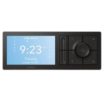 Moen Smart Shower 2-Outlet Digital Shower Controller for Thermostatic Shower Valve, Matte Black