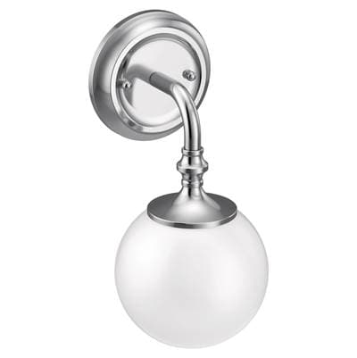 Moen Chrome One Globe Bath Light