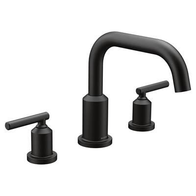 Moen Gibson Two-Handle Deck Mounted Modern Roman Tub Faucet, Valve Required, Matte Black by Moen