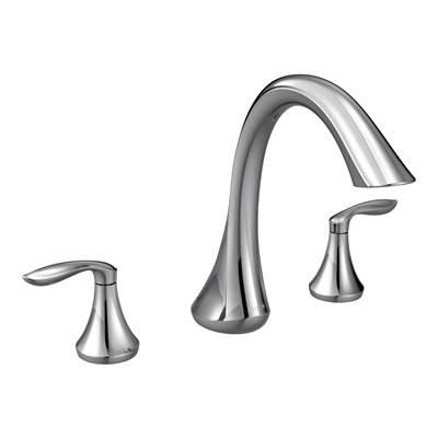 Moen Eva 2-Handle Deck-Mount Roman Tub Faucet Trim Kit in Chrome (Valve Sold Separately) by Moen