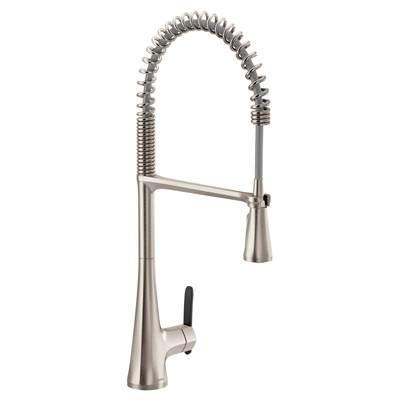 Moen Sinema Single-Handle Pull-Down Sprayer Kitchen Faucet with Power Clean and Spring Spout in Spot Resist Stainless by Moen