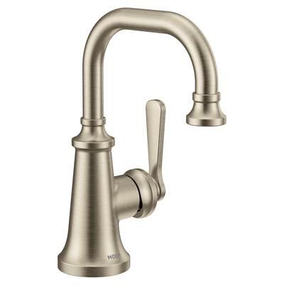 Moen Colinet One-Handle Single Hole Traditional Bathroom Sink Faucet in Brushed Nickel by Moen