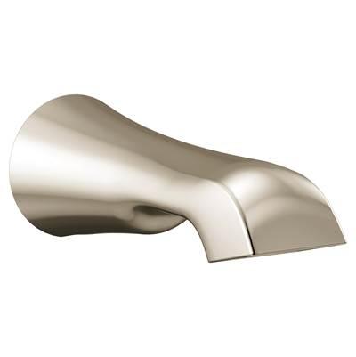 Moen Flara 1/2-Inch Slip Fit Connection Non-Diverting Tub Spout, Polished Nickel by Moen