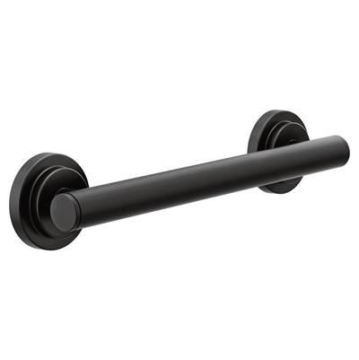 Moen Matte Black 12'' Designer Grab Bar by Moen